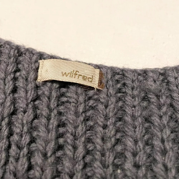 Wilfred Aritzia Sleeveless Knitted  Wool V Neck Dress Missing Size Tag - Picture 5 of 16